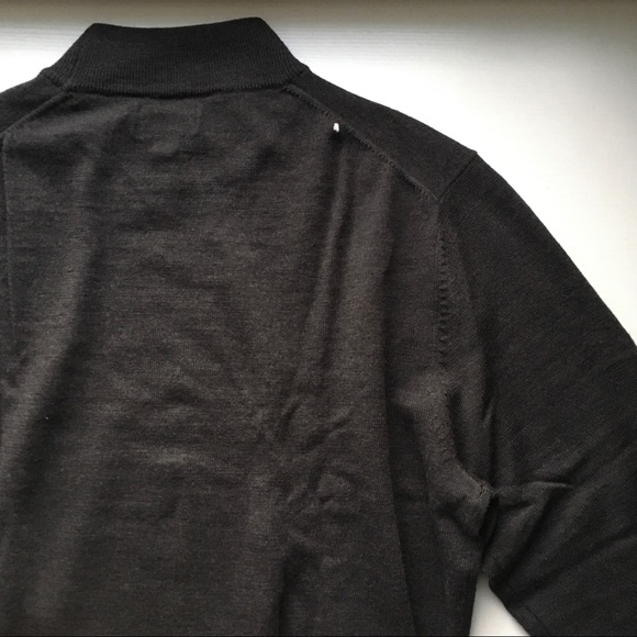 100% Merino Turtleneck Pullover Club Room L Grey - Picture 7 of 8